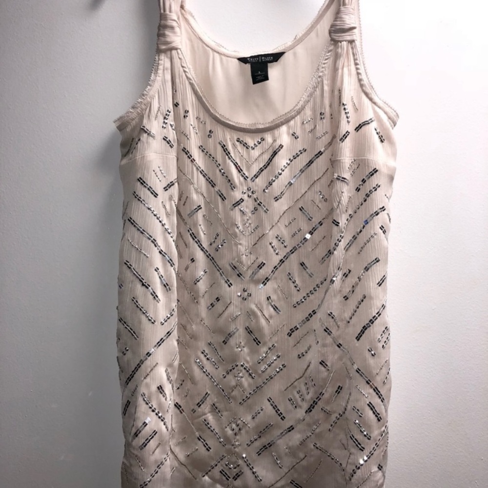White House Black Market Sequin top sleeveless